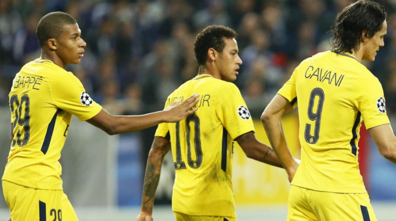 Mbappé, Neymar y Cavani. 