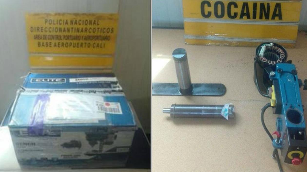 El fuerte olor dentro de la caja levantó sospechas en los uniformados.