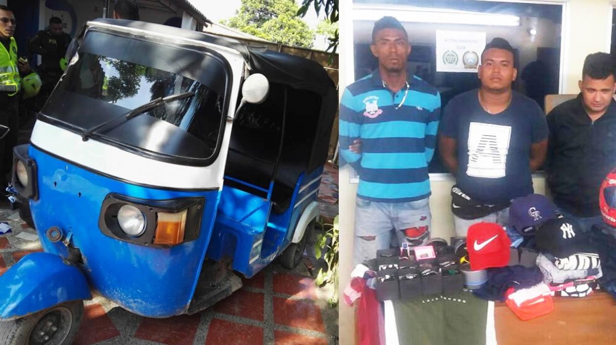 Capturados por la Policía. 