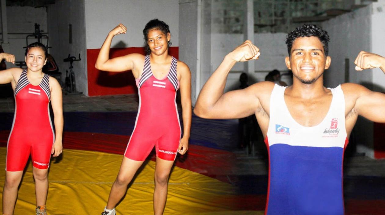  Angie Estarita, Solangie Ruiz y David Barros.