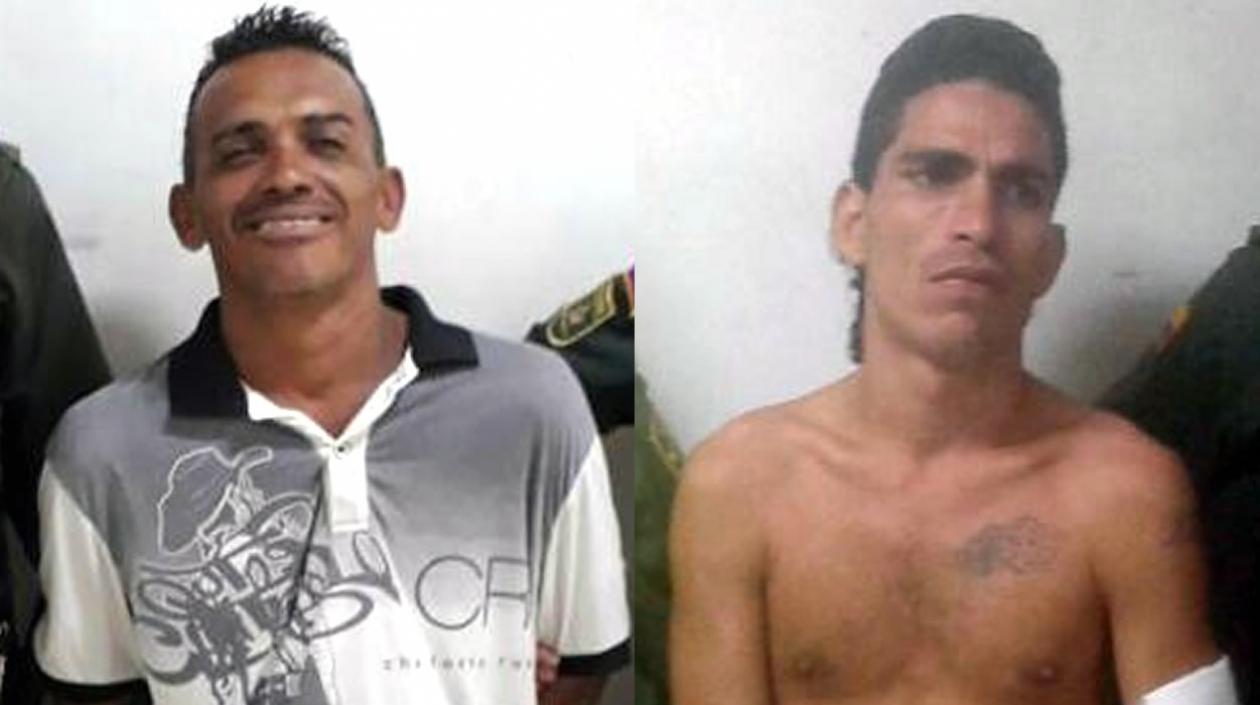 Hamilton Antonio Ahumada Hernández, alias 'El Pony', y Kevin Andrés Consuegra Calderón, presuntos homicidas.