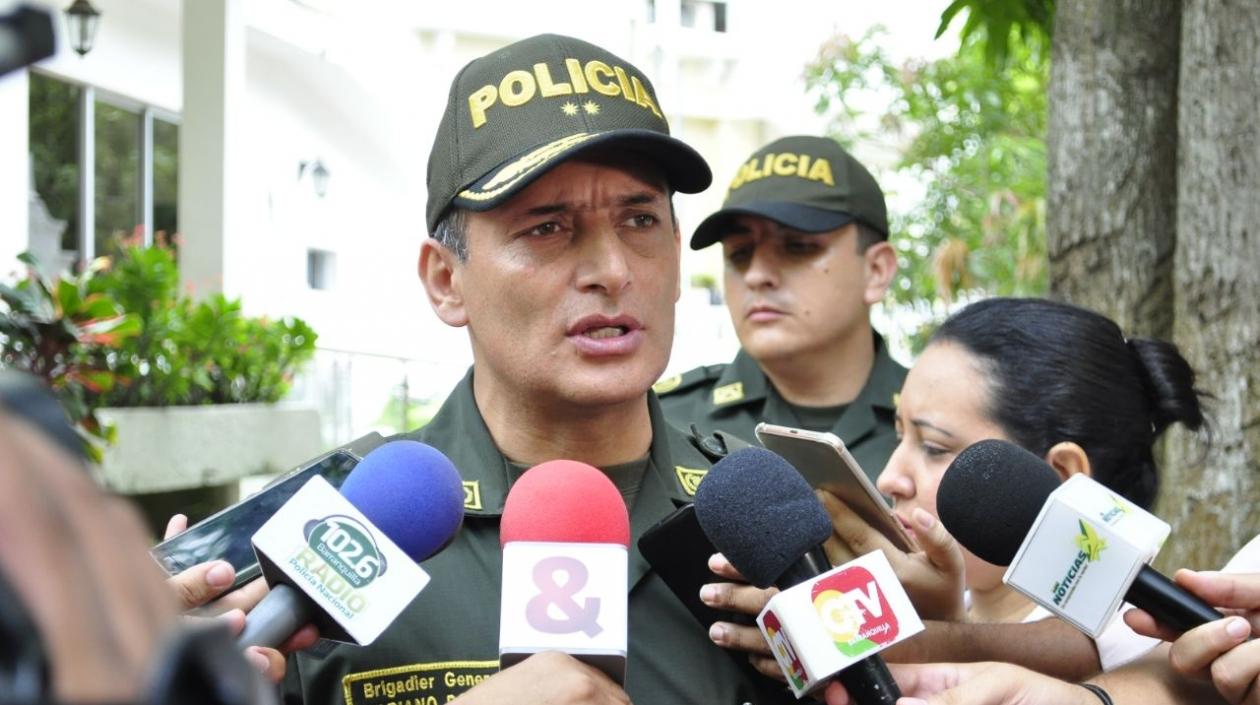 Brigadier general Mariano Botero Coy, comandante de la Policía Metropolitana de Barranquilla.