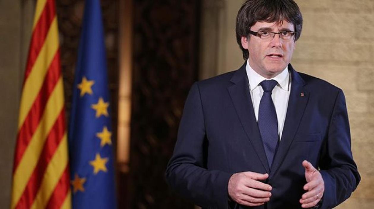 Carles Puigdemont, presidente de la región española de Cataluña. 