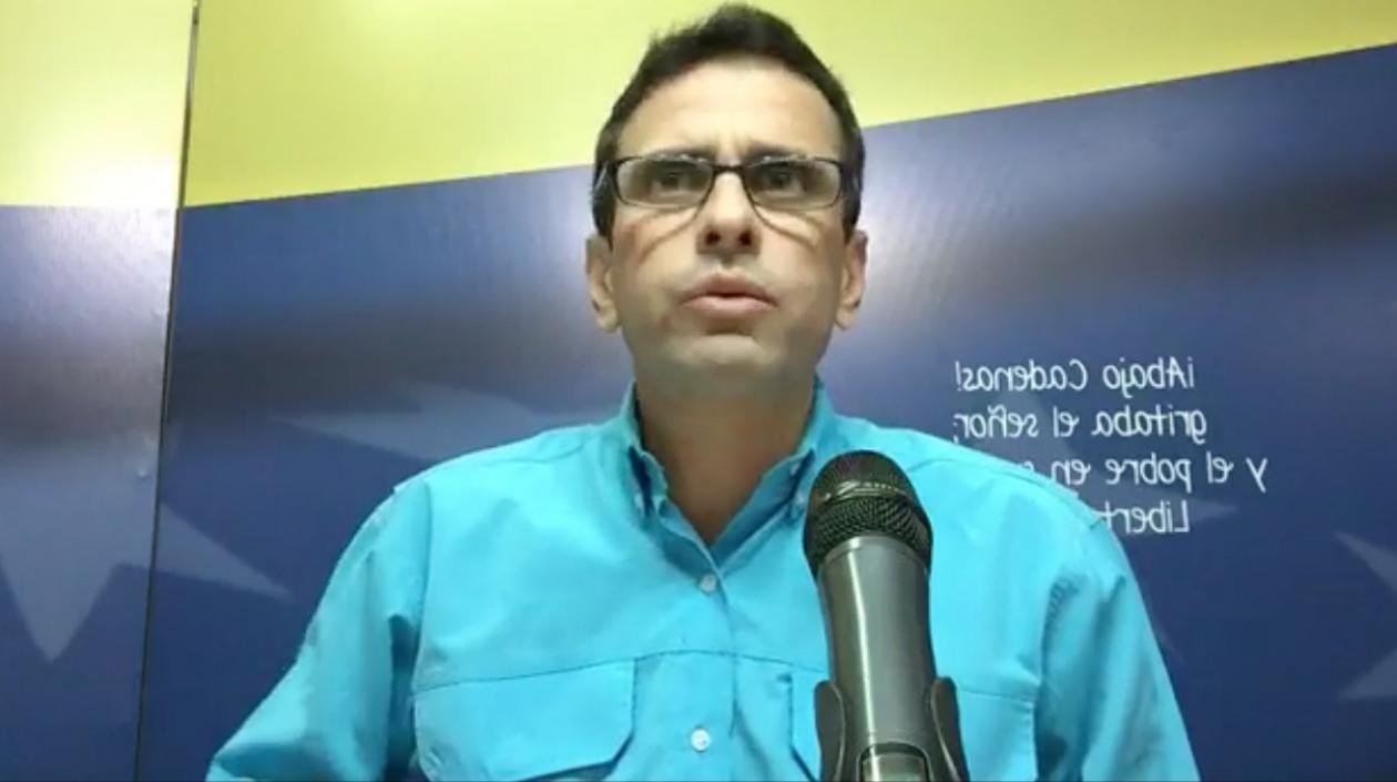 Henrique Capriles, líder opositor venezolano.