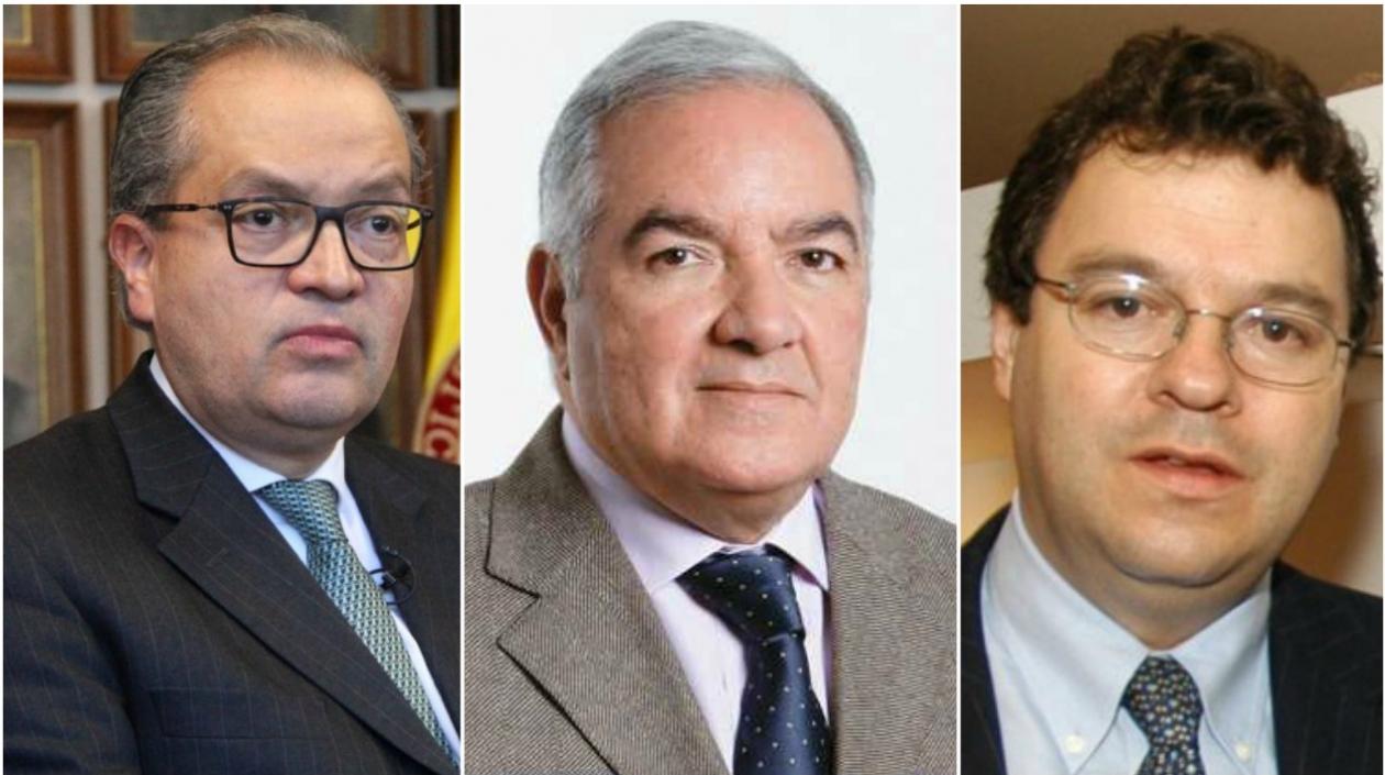 Fernando Carrillo, procurador, Edgardo Maya, contralor y Carlos Negret Mosquera, defensor del Pueblo.