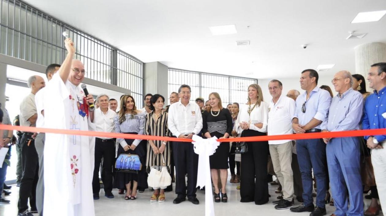 Ceremonia de bendición de la Iglesia a la nueva sede de la Fiscalía en Barranquilla.