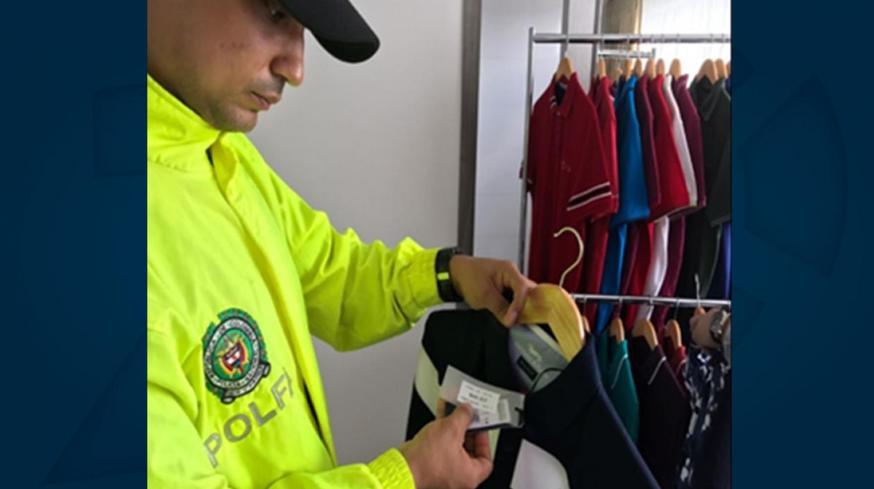 Mercancía incautada por la Policía en Barranquilla.