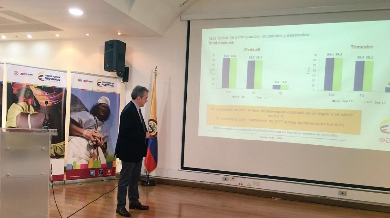 Mauricio Perfetti, director del DANE.