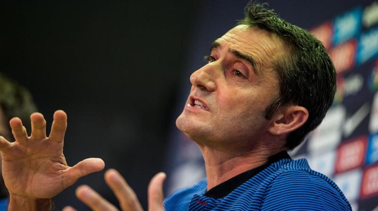 Ernesto Valverde, técnico del Barcelona.