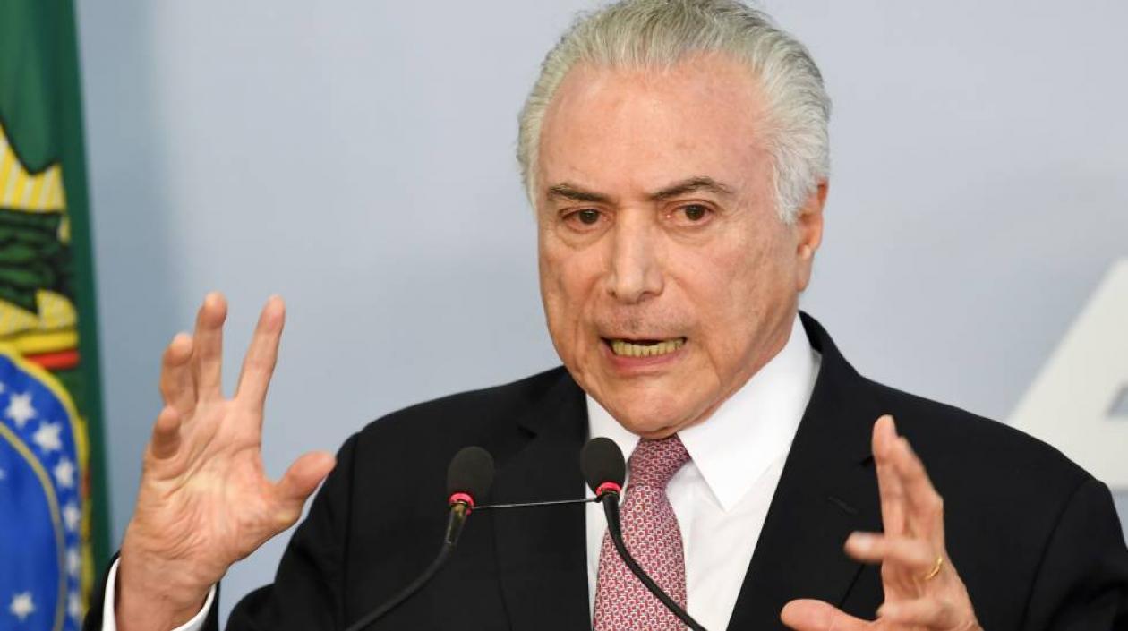  Michel Temer, presidente de Brasil.