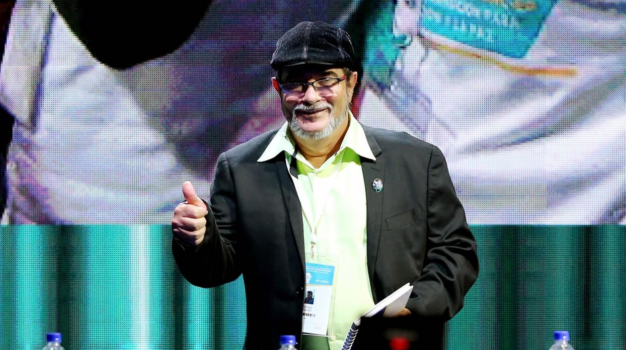 El miembro de las FARC-EP Rodrigo Londoño, alias "Timochenko"