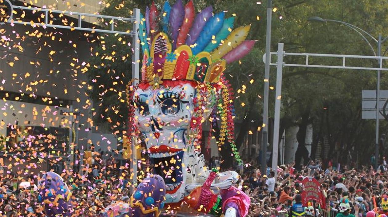 Desfile del Día de Muertos en México.