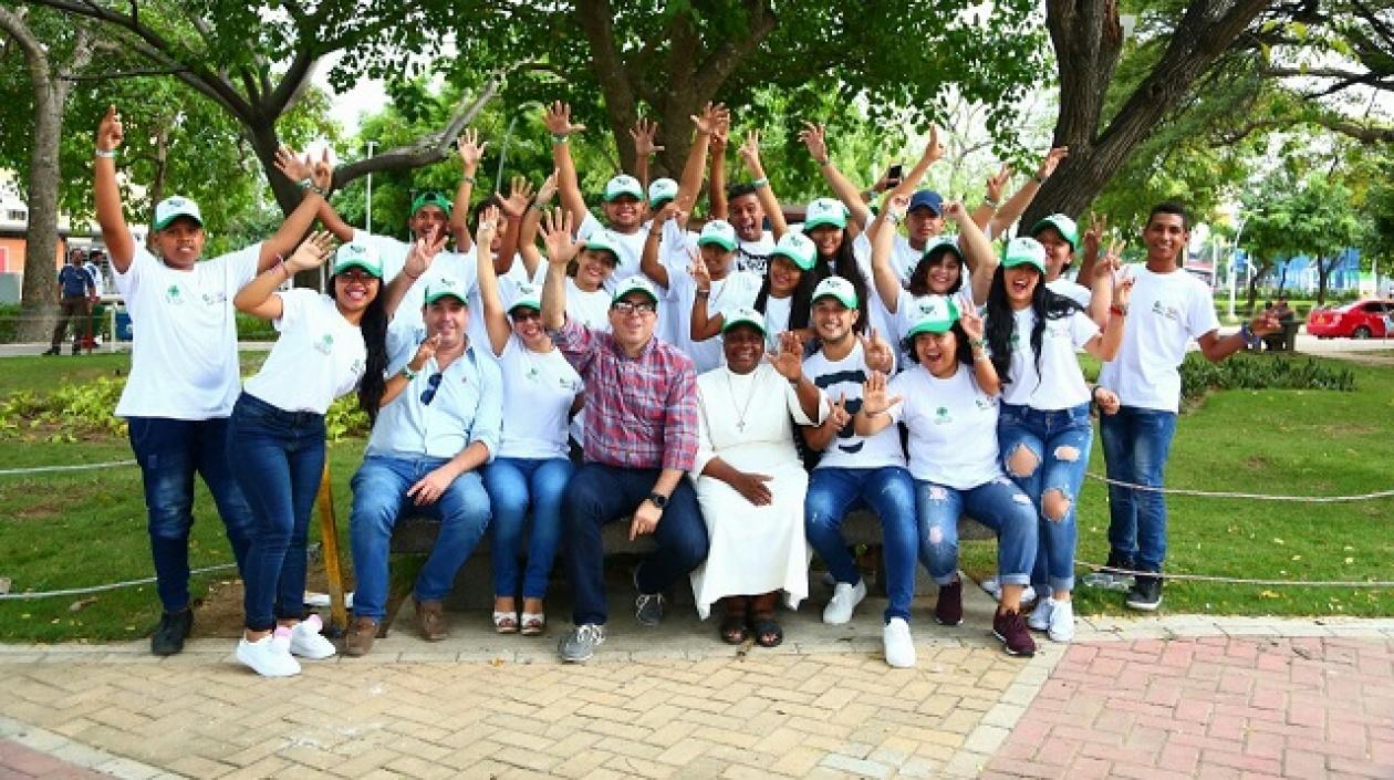 Jóvenes pertenecientes al proyecto.