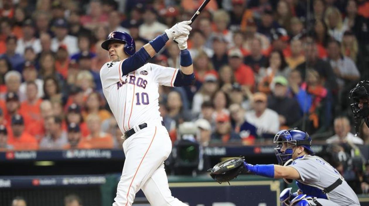 George Springer, jugador valioso del partido.