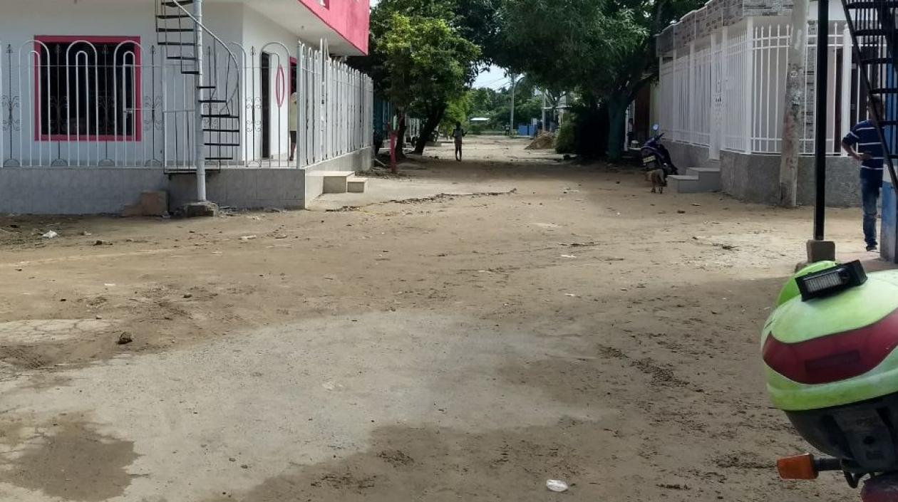 Lugar por donde ocurrieron los hechos en el barrio Barlovento.
