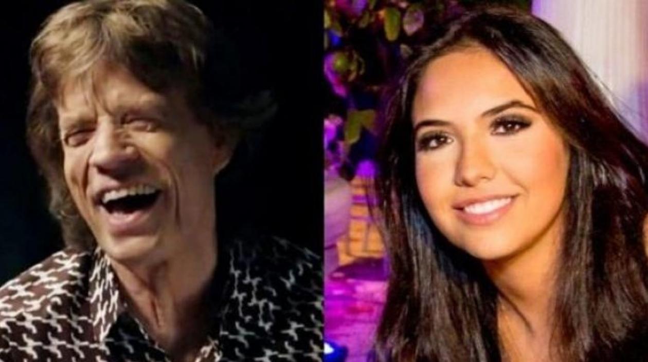 Mick Jagger y Noor Alfallah.