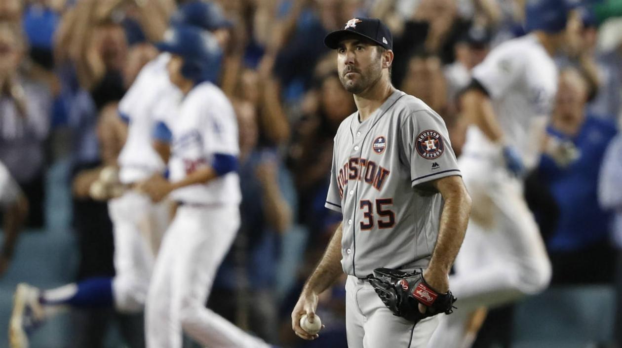 Justin Verlander, lanzador de los Astros. 