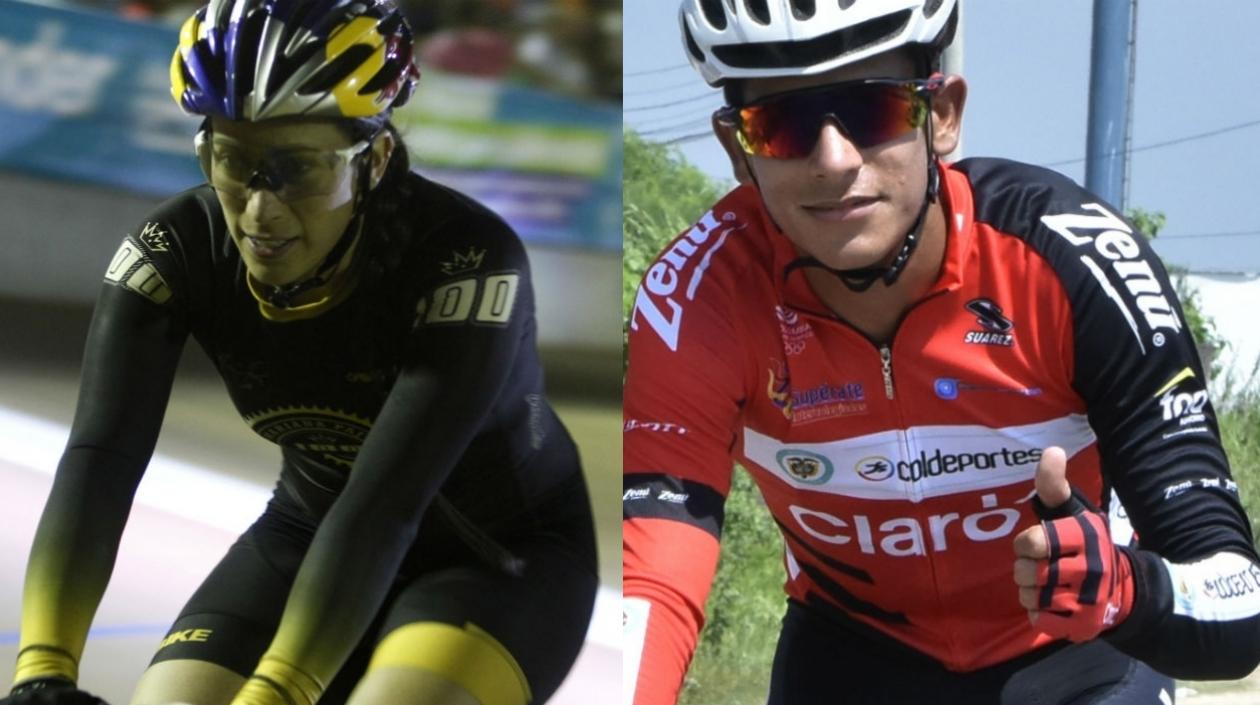 Mariana Pajón y Nelson Soto. 