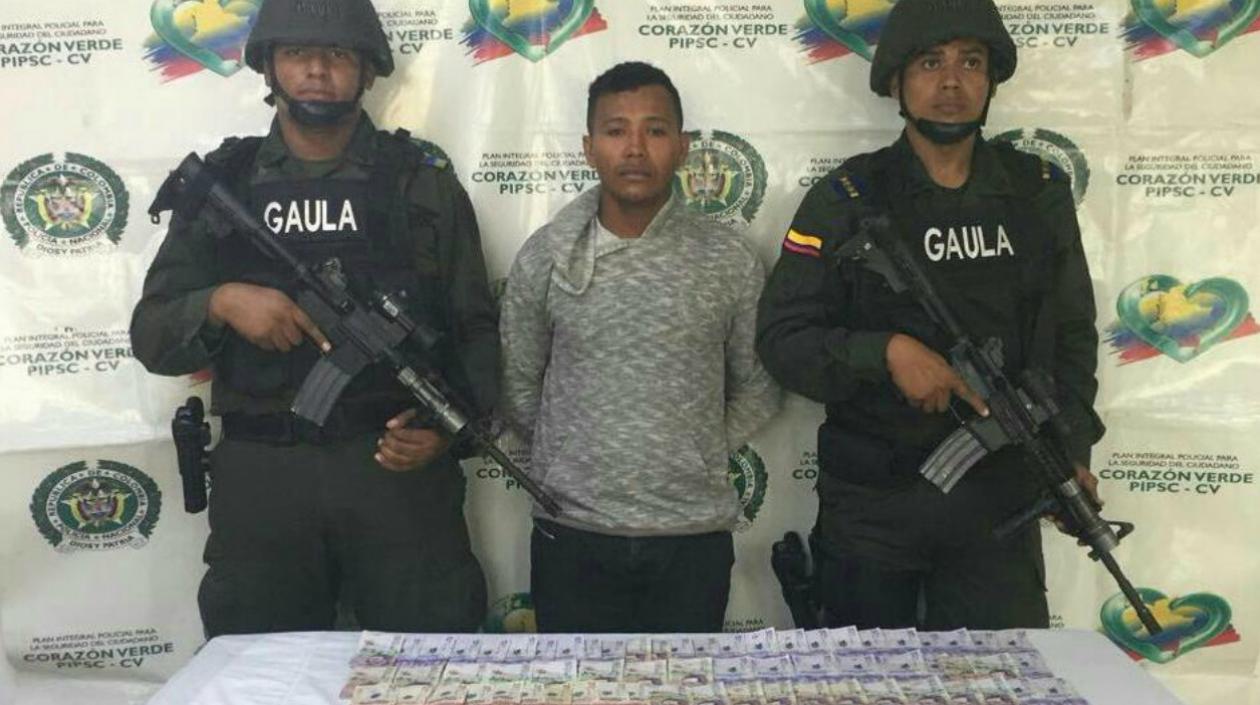 La captura por extorsión fue realizada por el Gaula de la Policía.