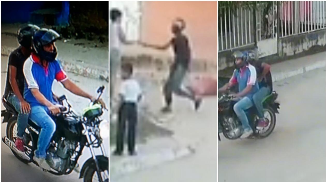 Momentos en que los "ruleteros" despojan del celular a la víctima.