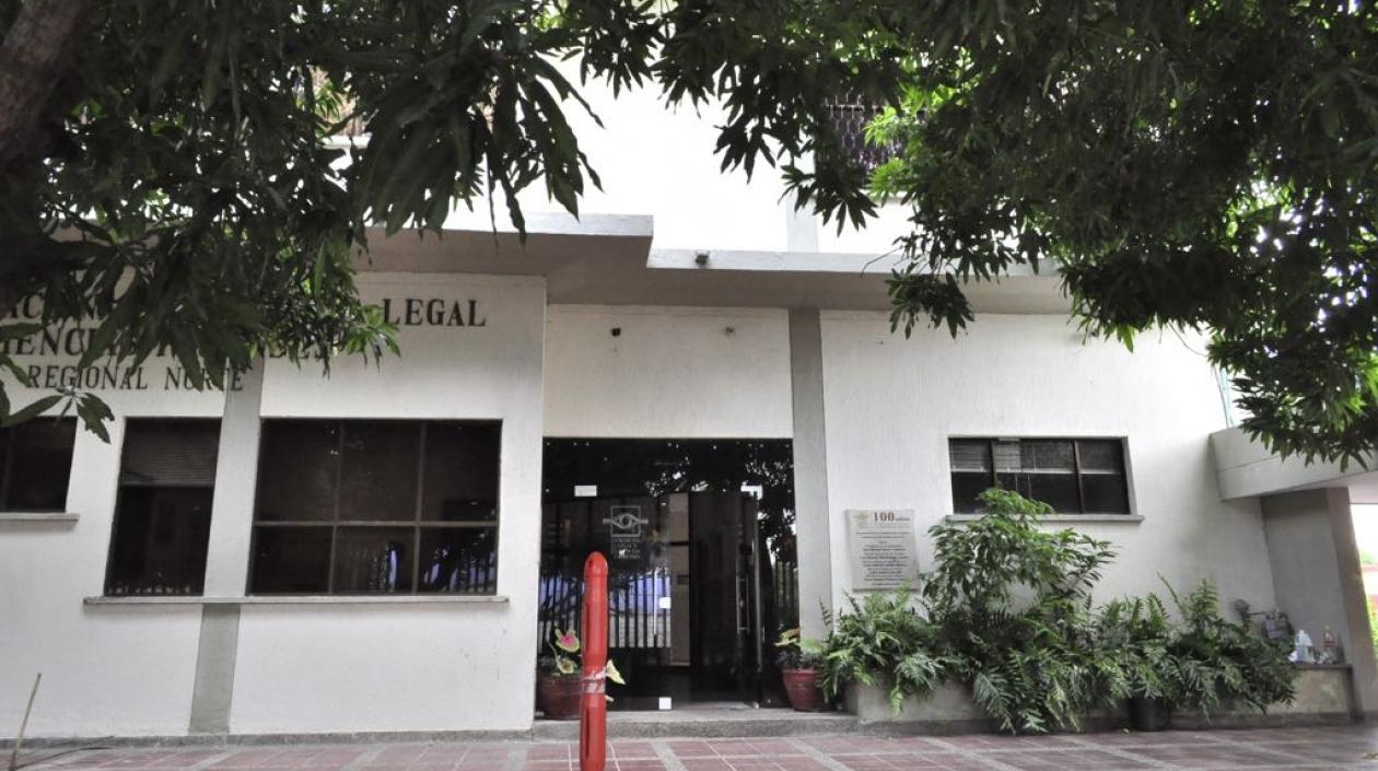 Instalaciones de Medicina Legal, en Barranquilla.