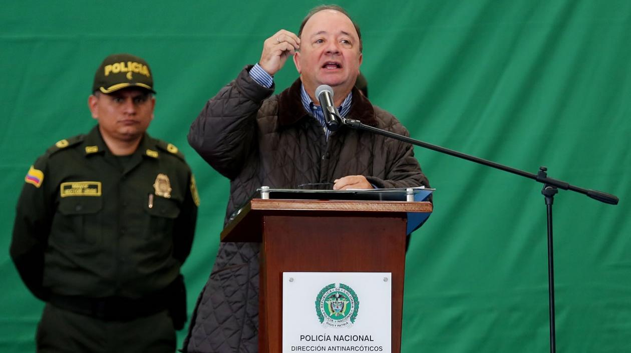 El ministro de Defensa, Luis Carlos Villegas.