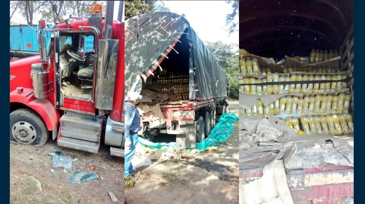 Desmanes y saqueos causados por los manifestantes.