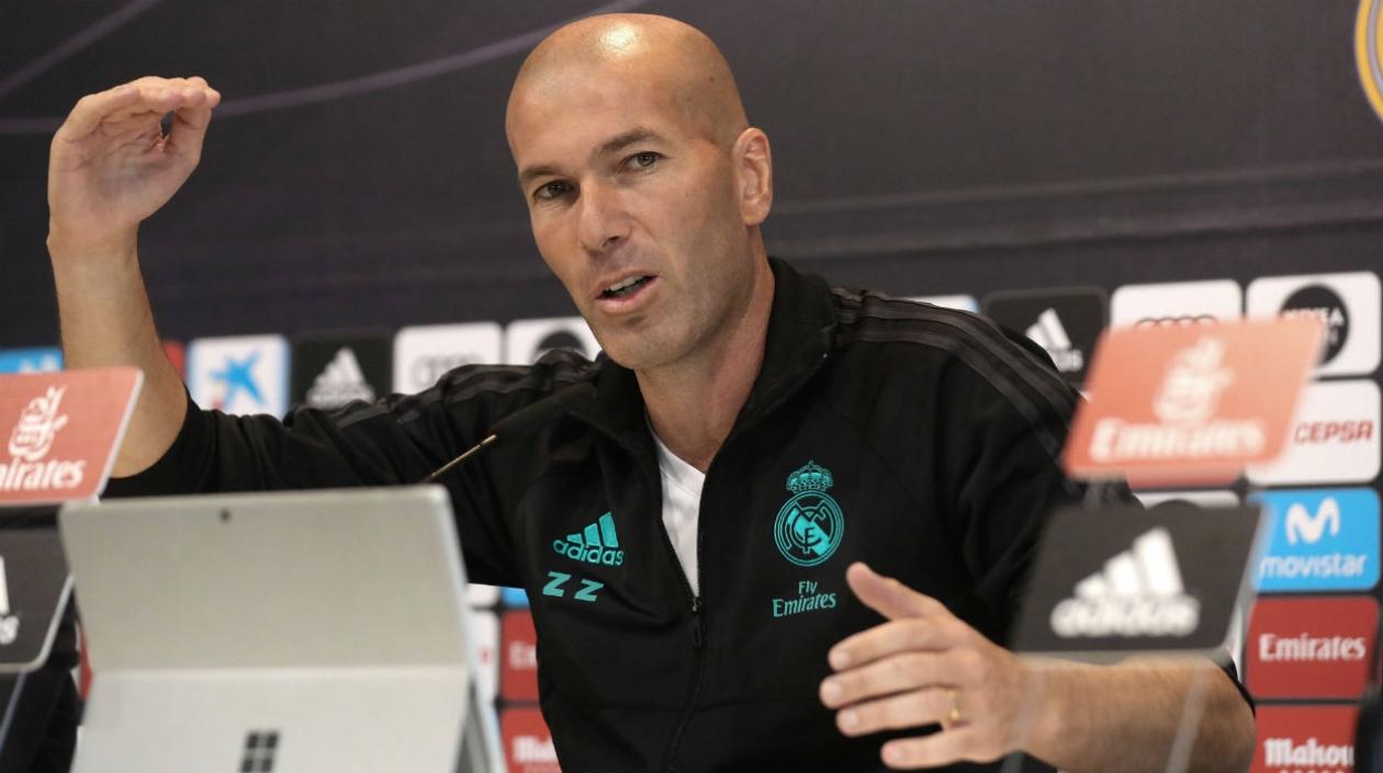 Zinedine Zidane, técnico del Real Madrid. 