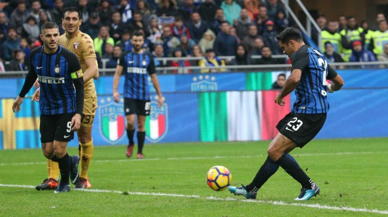 Momento de la anotación de Eder. 