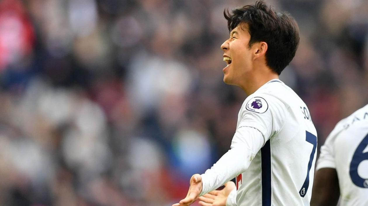 Heung-min Son, autor del gol del triunfo. 