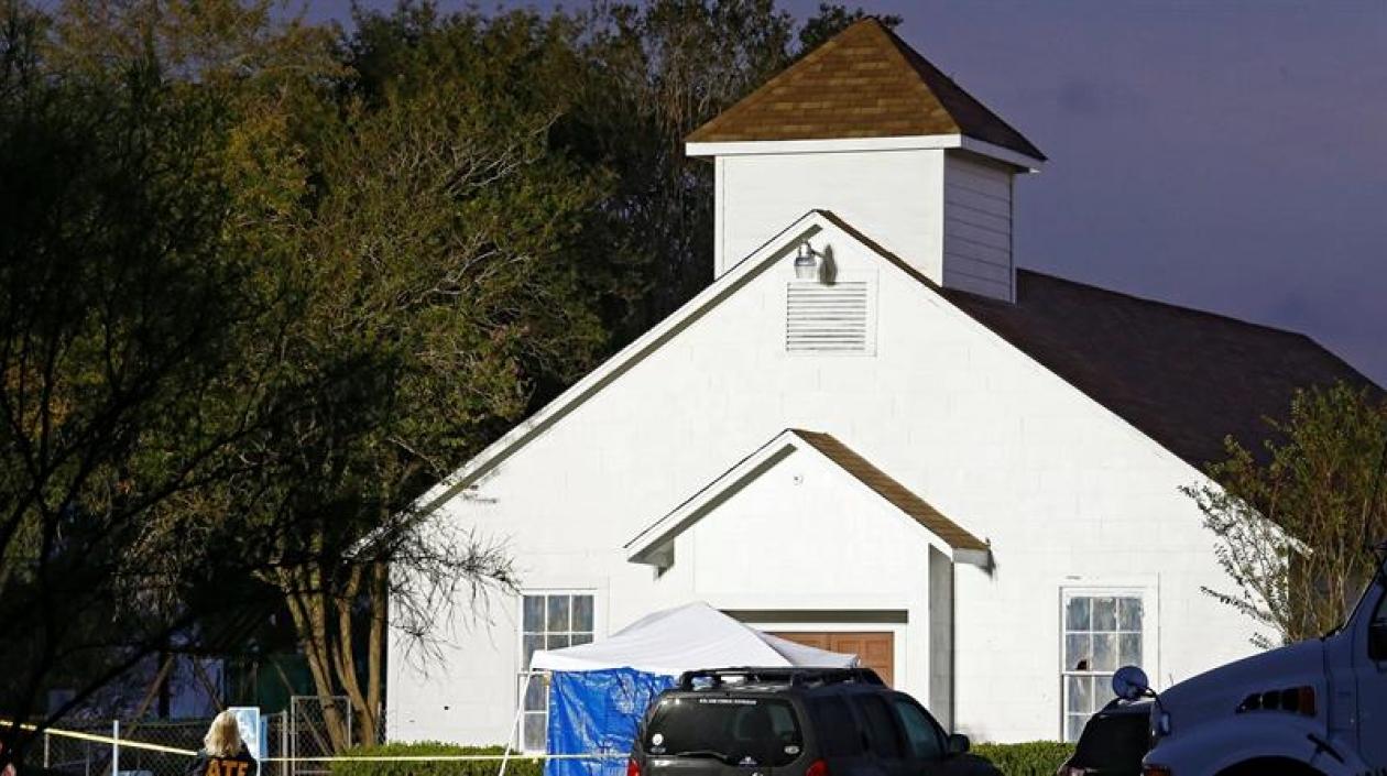 Iglesia baptista donde se presentó el masacre.