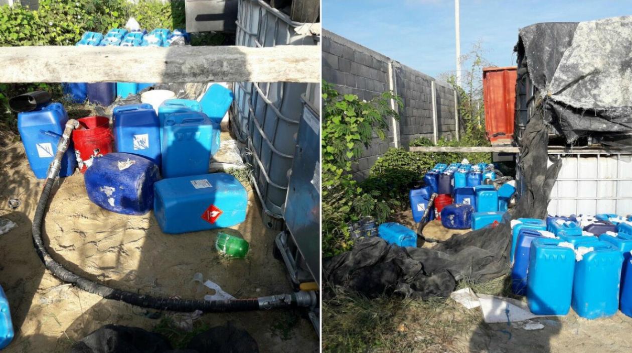 Según la Policía, con esta incautación se evitó la producción potencial de 19 toneladas de clorhidrato de cocaína.