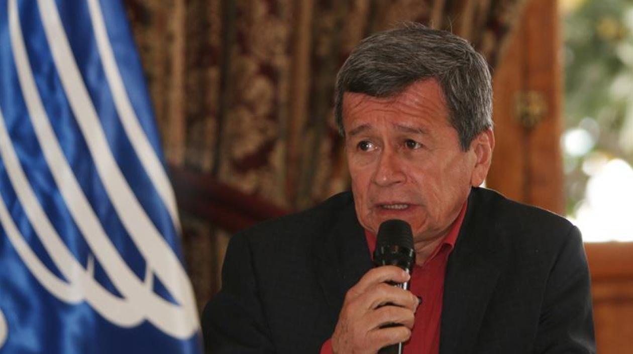 El jefe negociador del ELN Pablo Beltrán.
