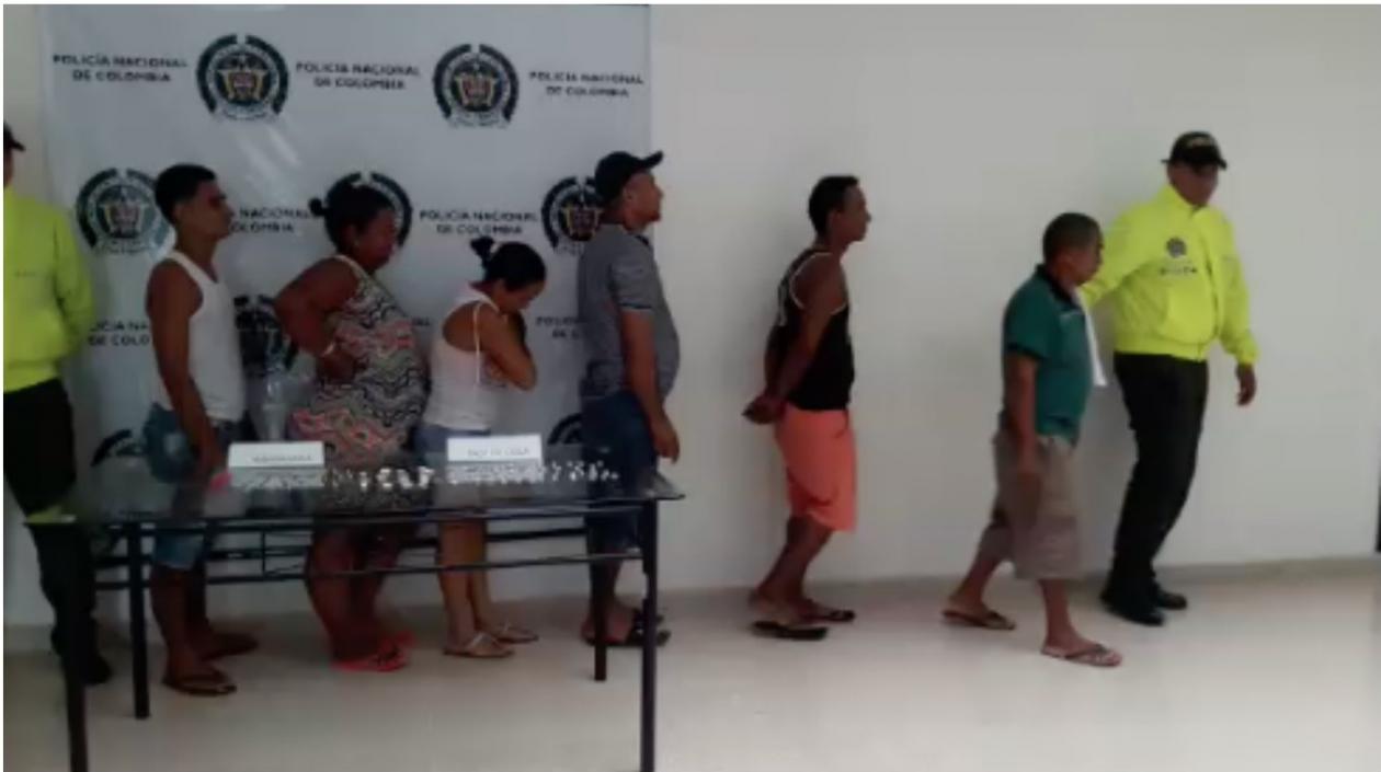 Seis personas fueron capturadas en Santo Tomás.