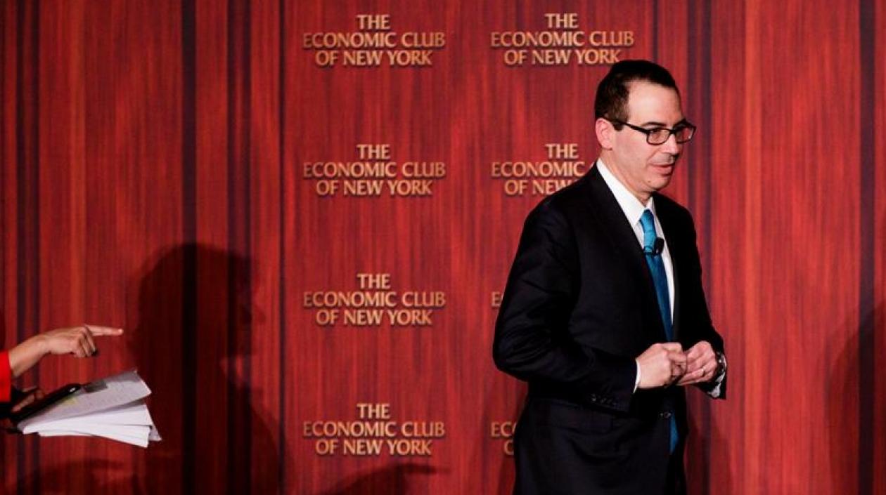Sl secretario del Tesoro de Estados Unidos, Steven Mnuchin.