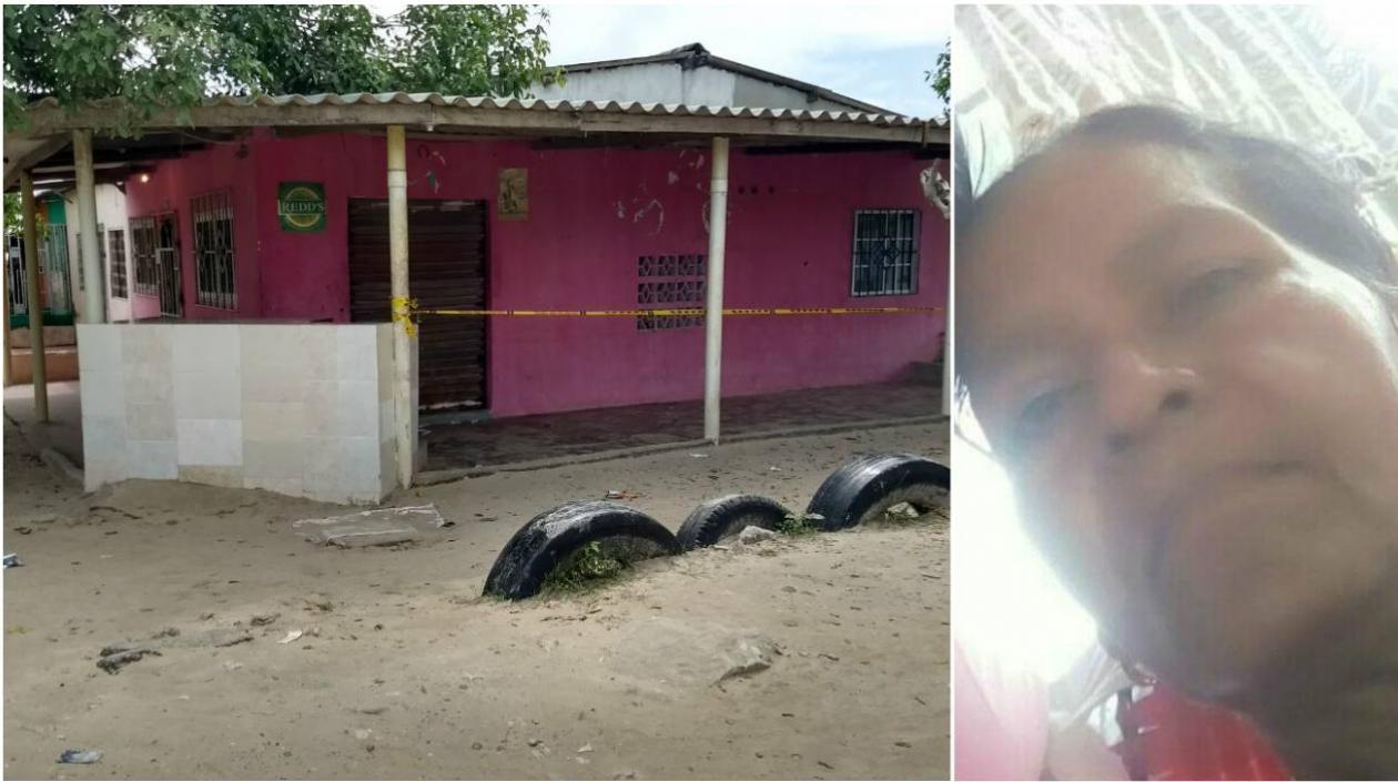 En este lugar fue asesinada Fanellys del Carmen Rojas Rojas, quien aparece en la foto.