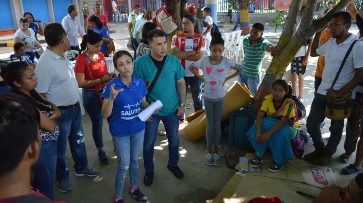 La Secretaria de Salud, Emilia Elitin, encabezando la jornada.