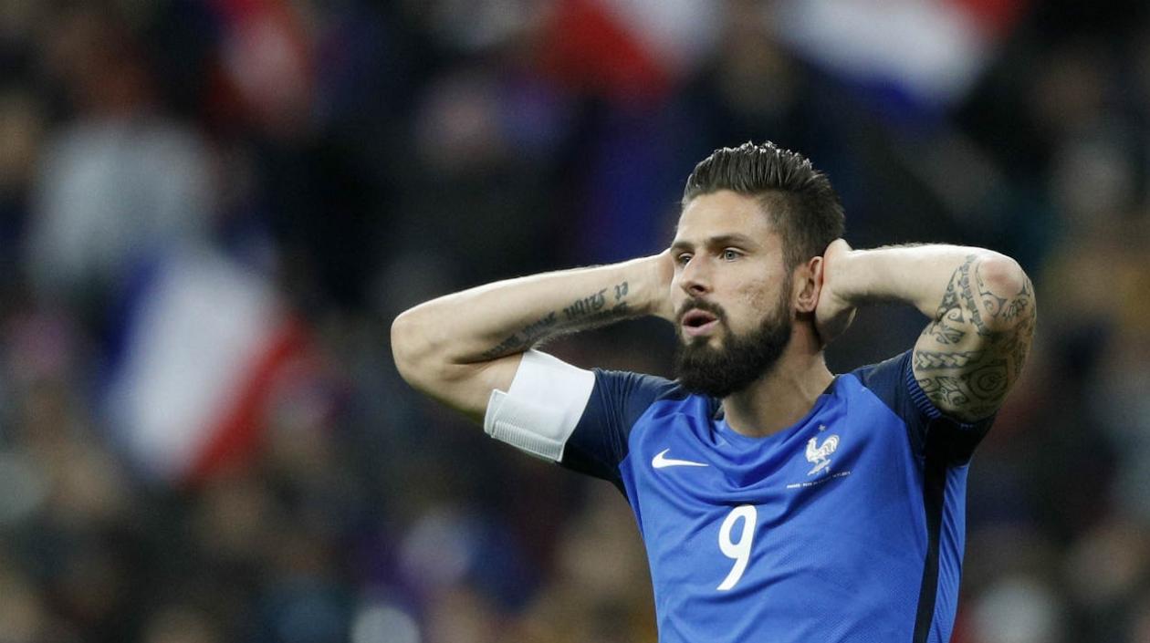 Oliver Giroud, delantero francés. 