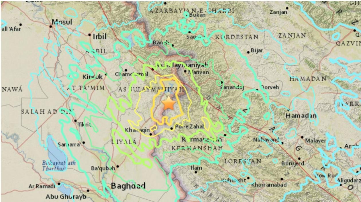 El sismo tuvo 33.9 kilómetros de profundidad.