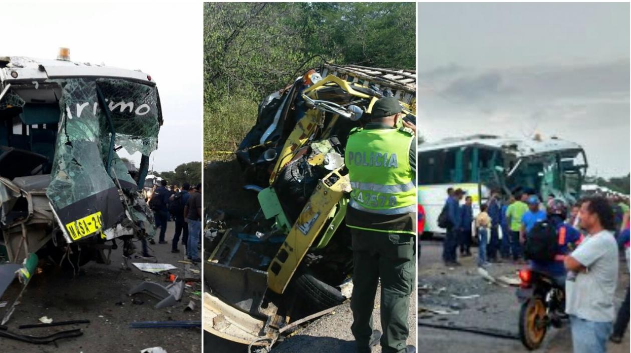 Imágenes de los vehículos involucrados en el accidente.