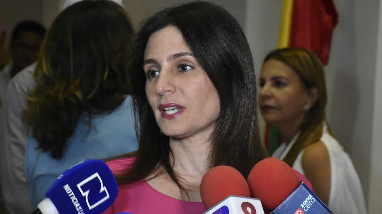 Katia Nule, primera dama del Distrito de Barranquilla.