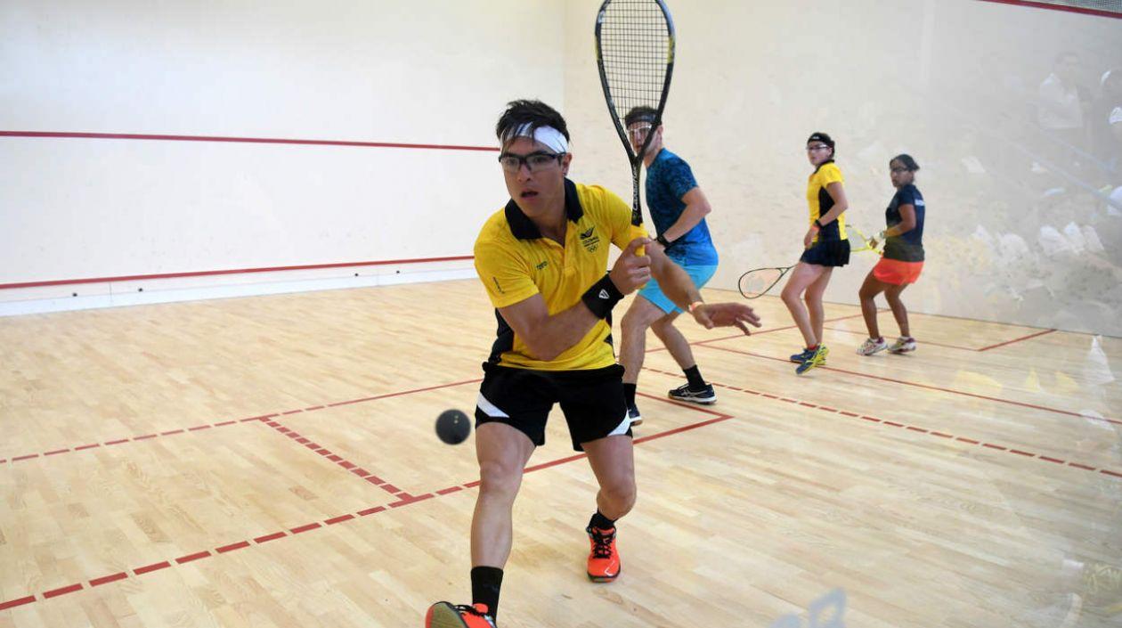 Miguel Rodríguez y Catalina Peláez, dupla mixta en el squash. 