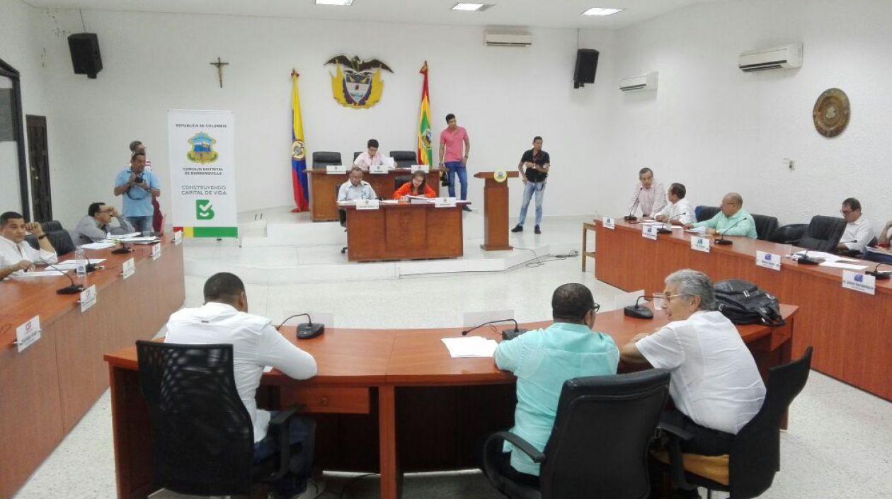 Plenaria del Concejo en la sesión de este jueves.