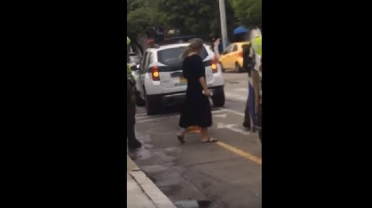 Discusión entre Dayana Jaimes y extrabajadores.