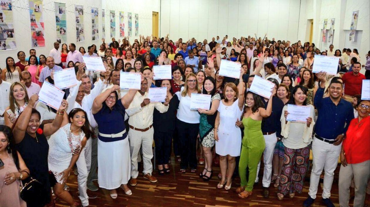 Los docentes capacitados.