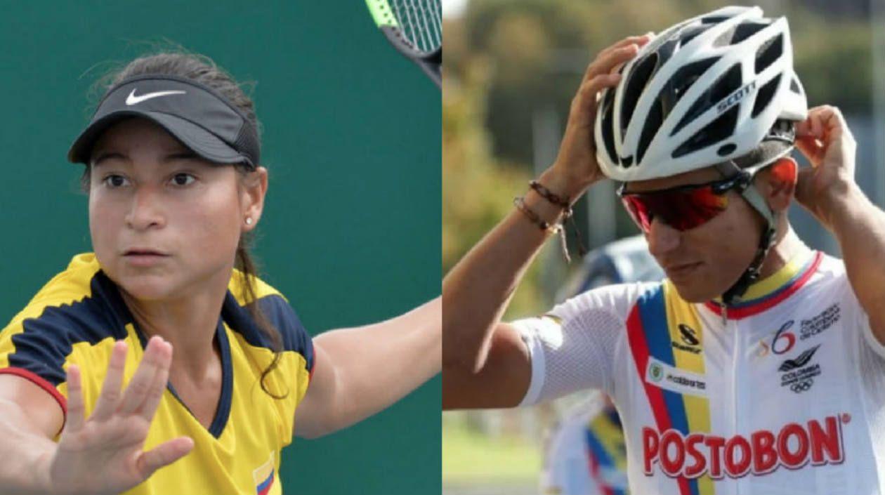 María  Fernanda Herazo y Nelson Soto, deportistas barranquilleros.