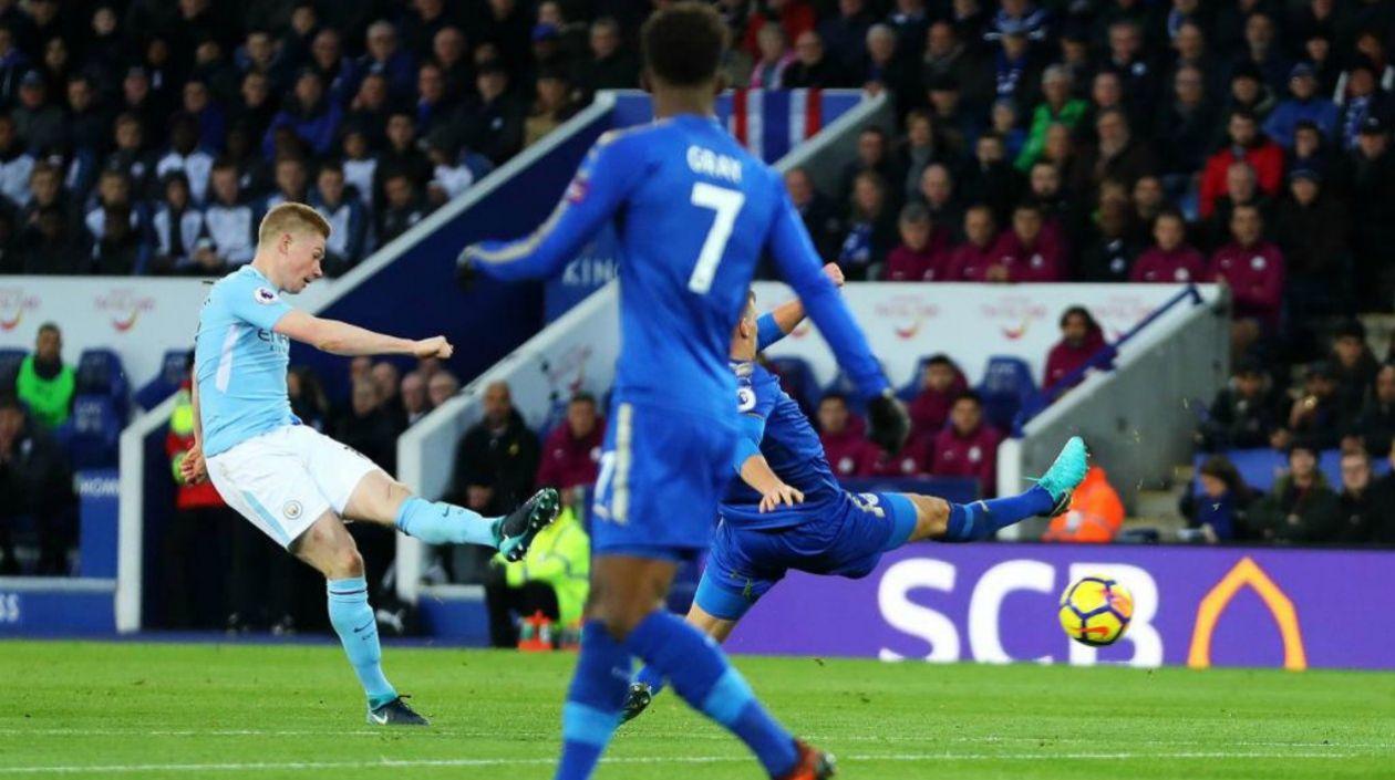 Kevin De Bruyne anotó un golazo para el City.