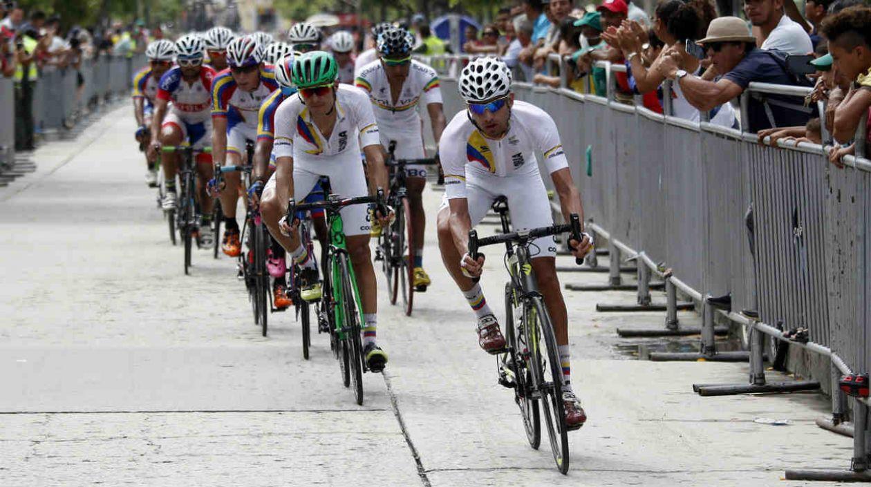 Imágenes de la prueba del ciclismo. 