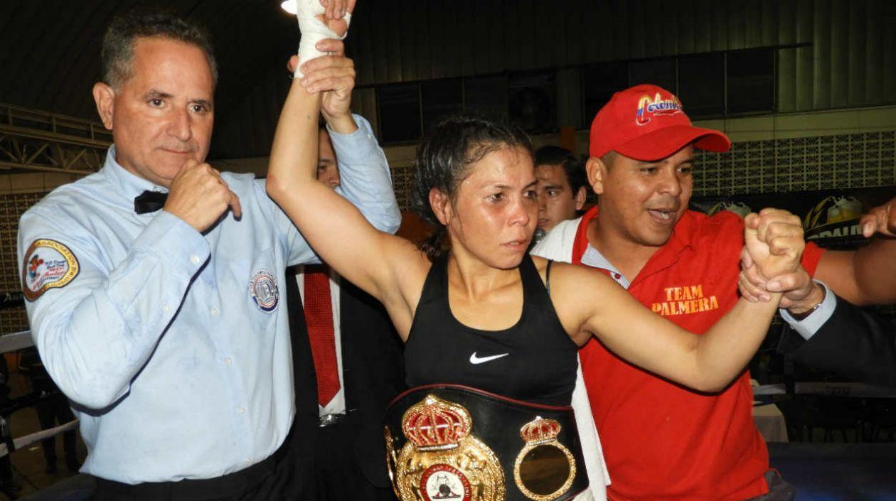 Liliana Palmera, boxeadora colombiana. 