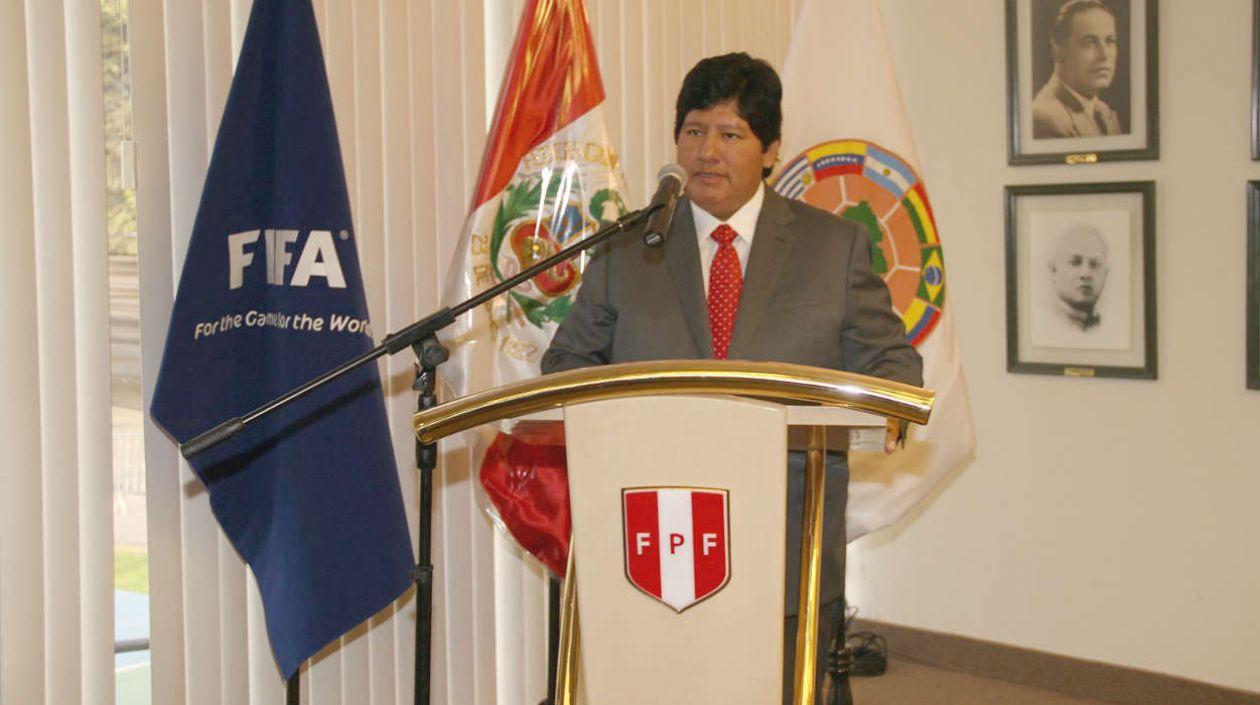 Edwin Oviedo, presidente de la FPF. 